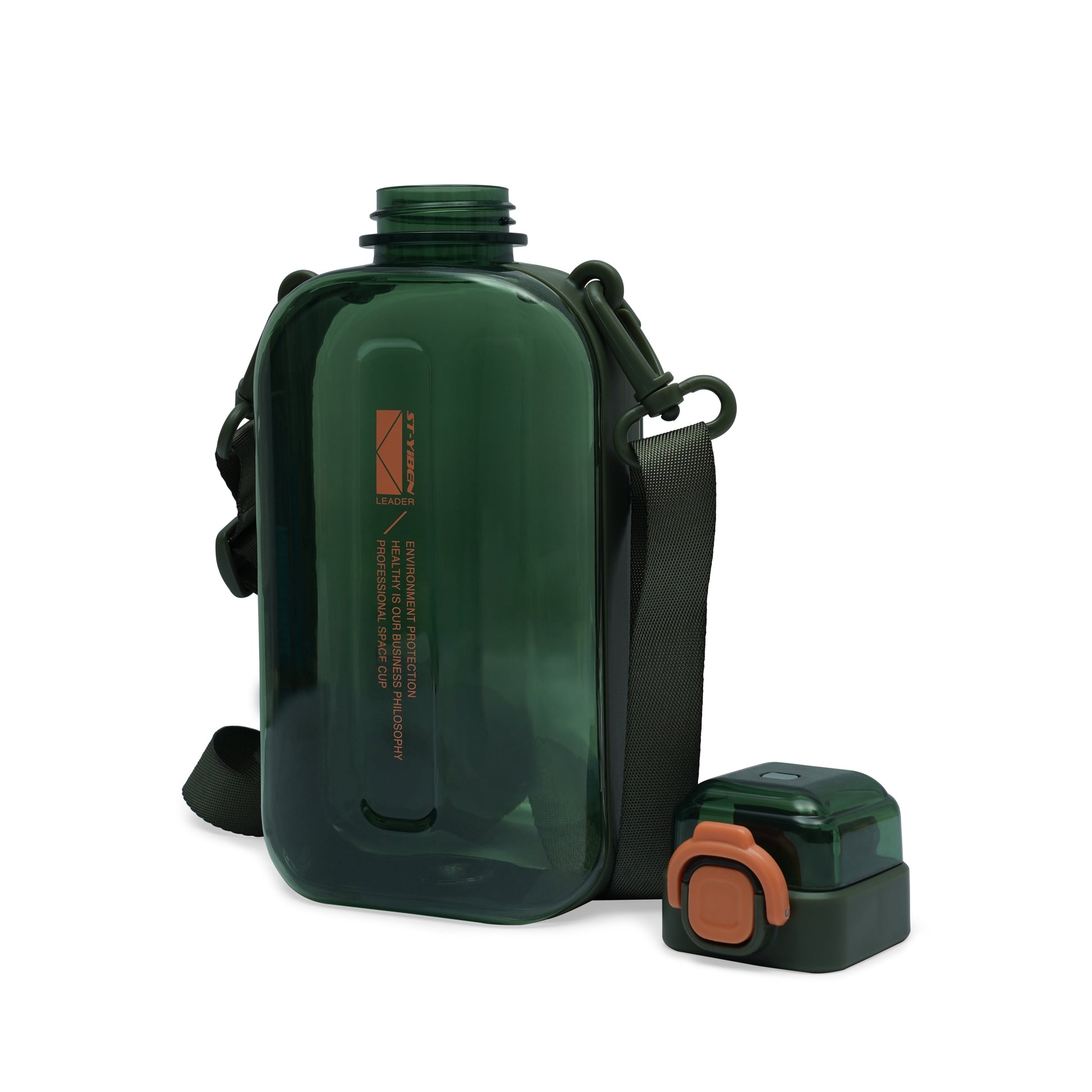 Nertz Infynity hydration bottle 750ml with flip-top lid and fabric sling strap in multiple colors