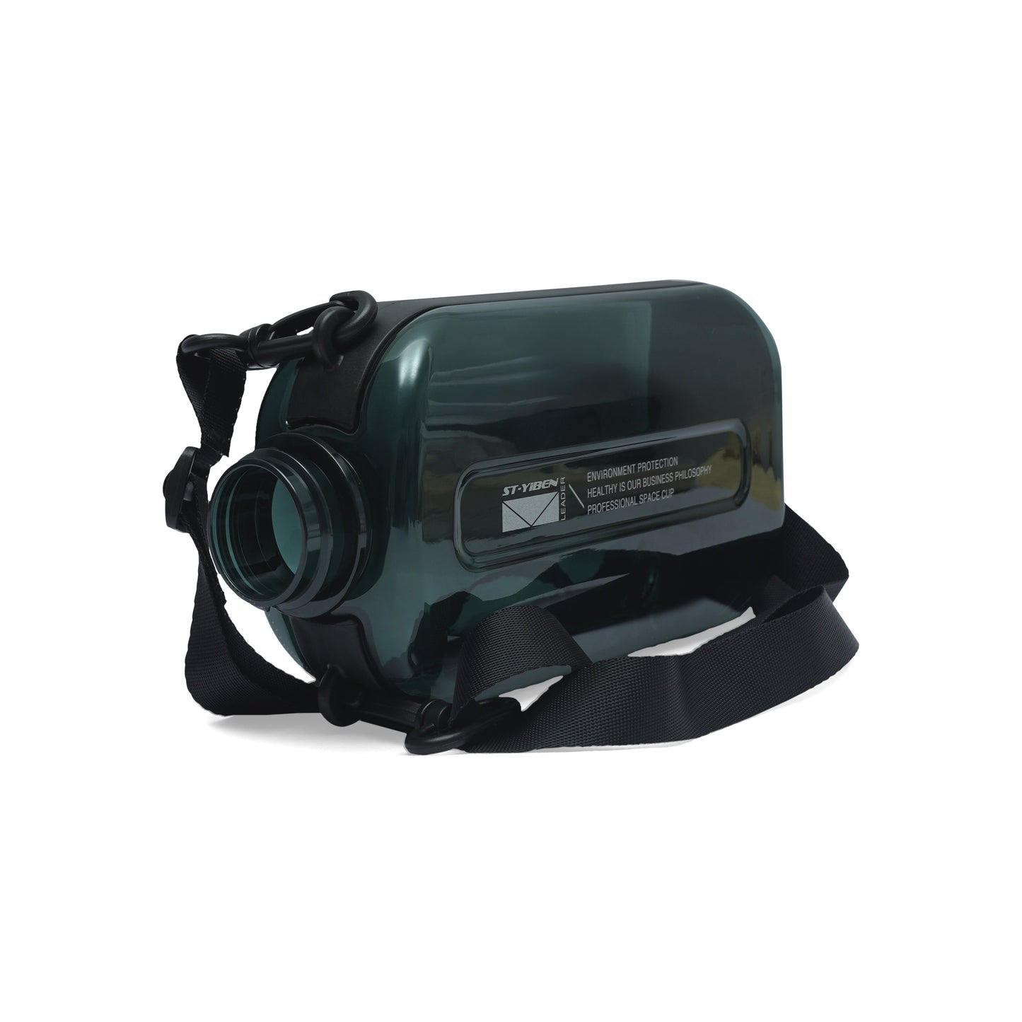 Nertz Infynity hydration bottle with flip-top lid, soft fabric handle, and BPA-free green design for gym and travel.