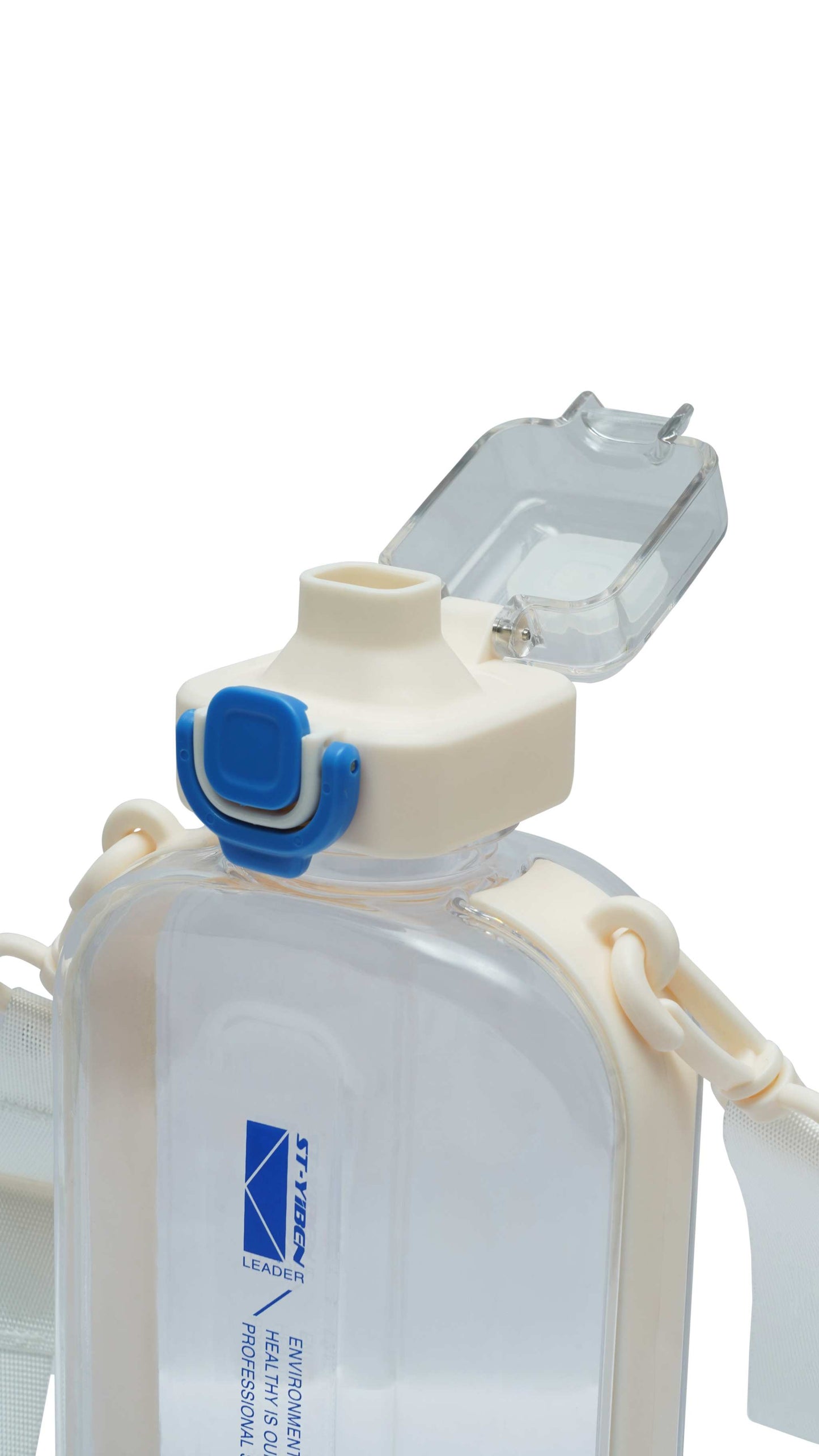 Nertz Infynity hydration bottle 750ml with flip-top lid and fabric sling strap in multiple colors