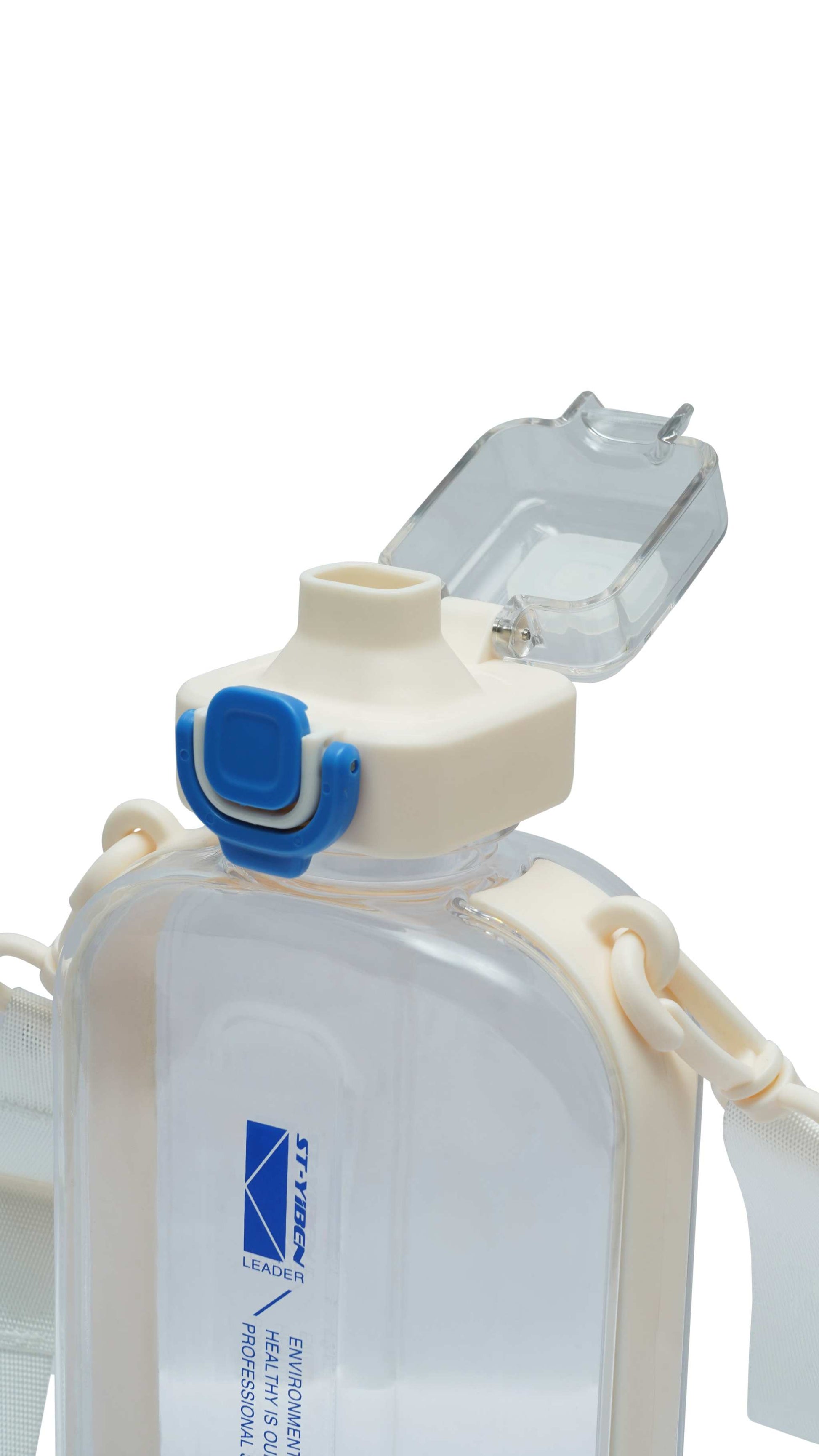Nertz Infynity hydration bottle 750ml with flip-top lid and fabric sling strap in multiple colors