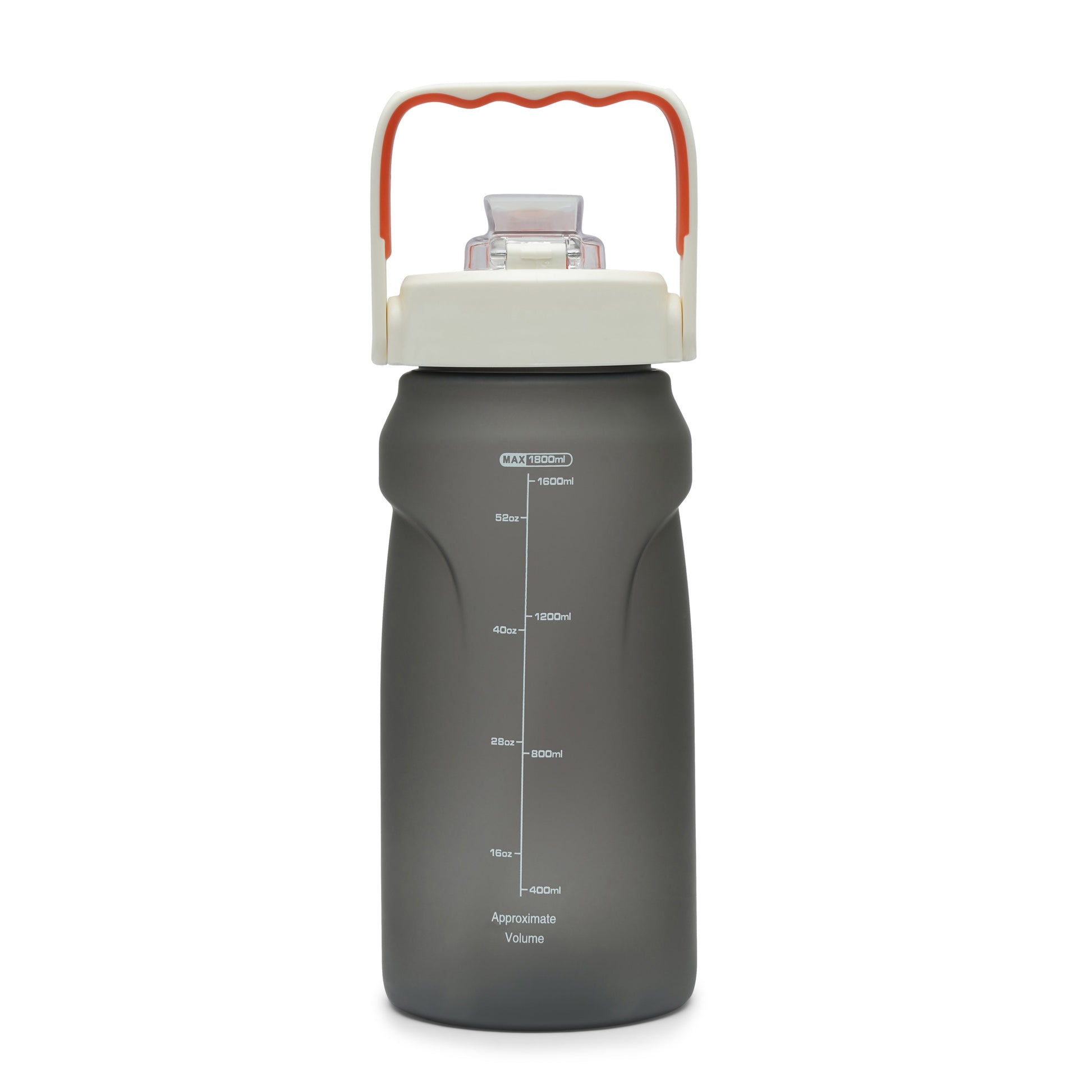 Nertz Aquabolt 1.8L BPA-free green water bottle with flip-top lid and integrated handle for gym and travel hydration