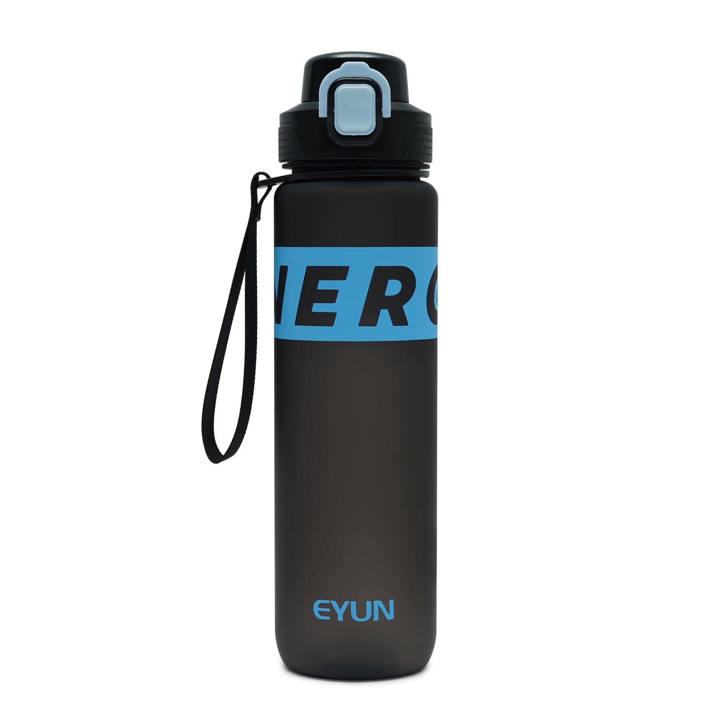 NertZ.in Nertz Flowmate water bottle, black with blue accents and branding