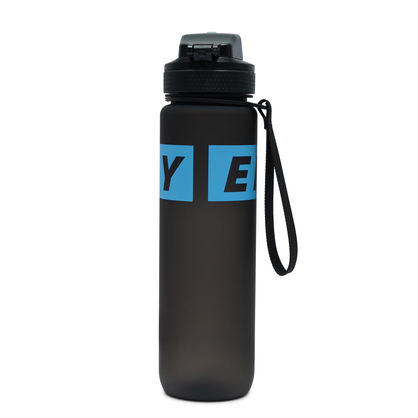 NertZ.in Nertz Flowmate water bottle, black with blue Y E logo