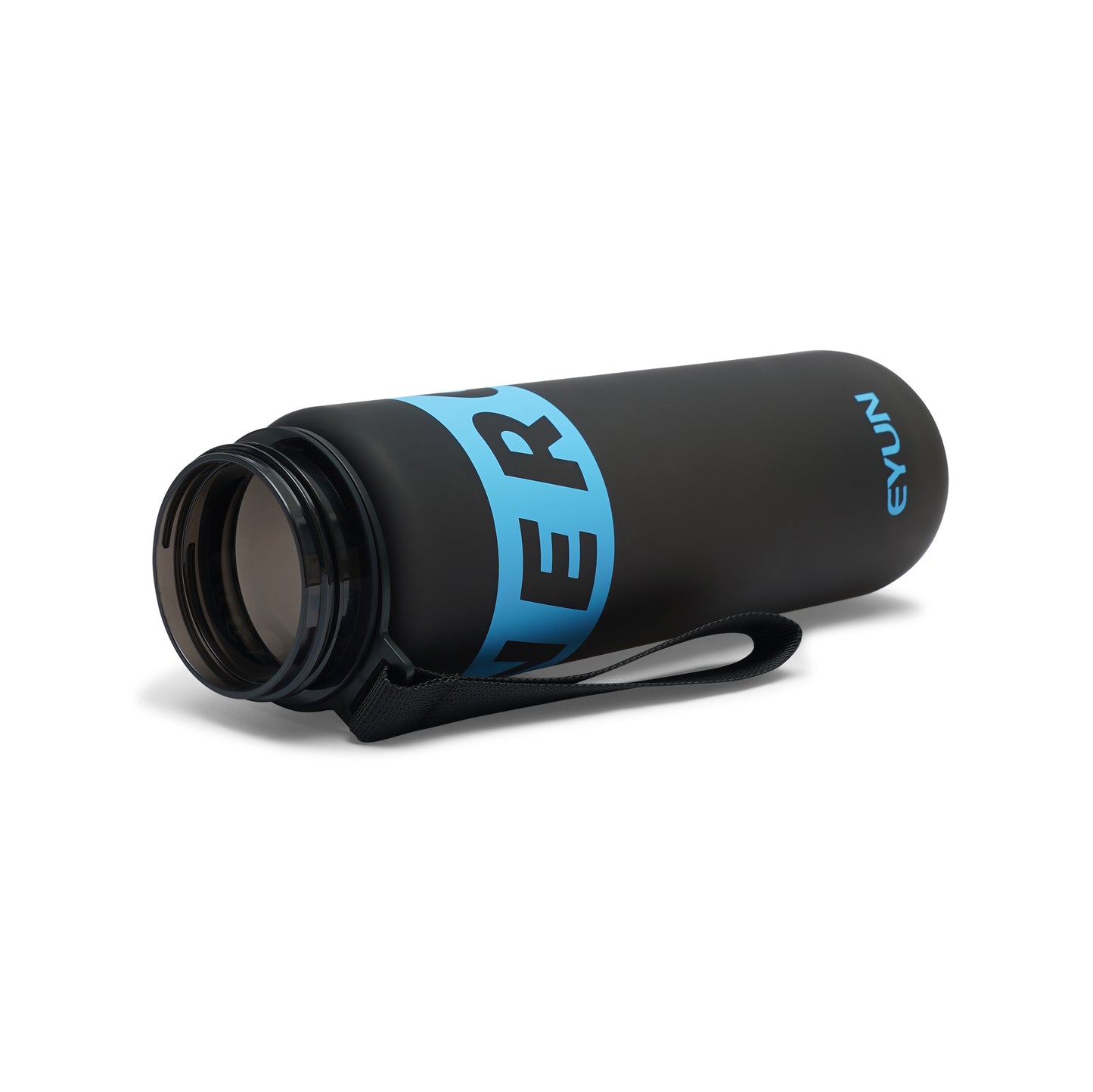 NertZ.in Nertz Flowmate water bottle, black with blue NERTZ branding and a black strap