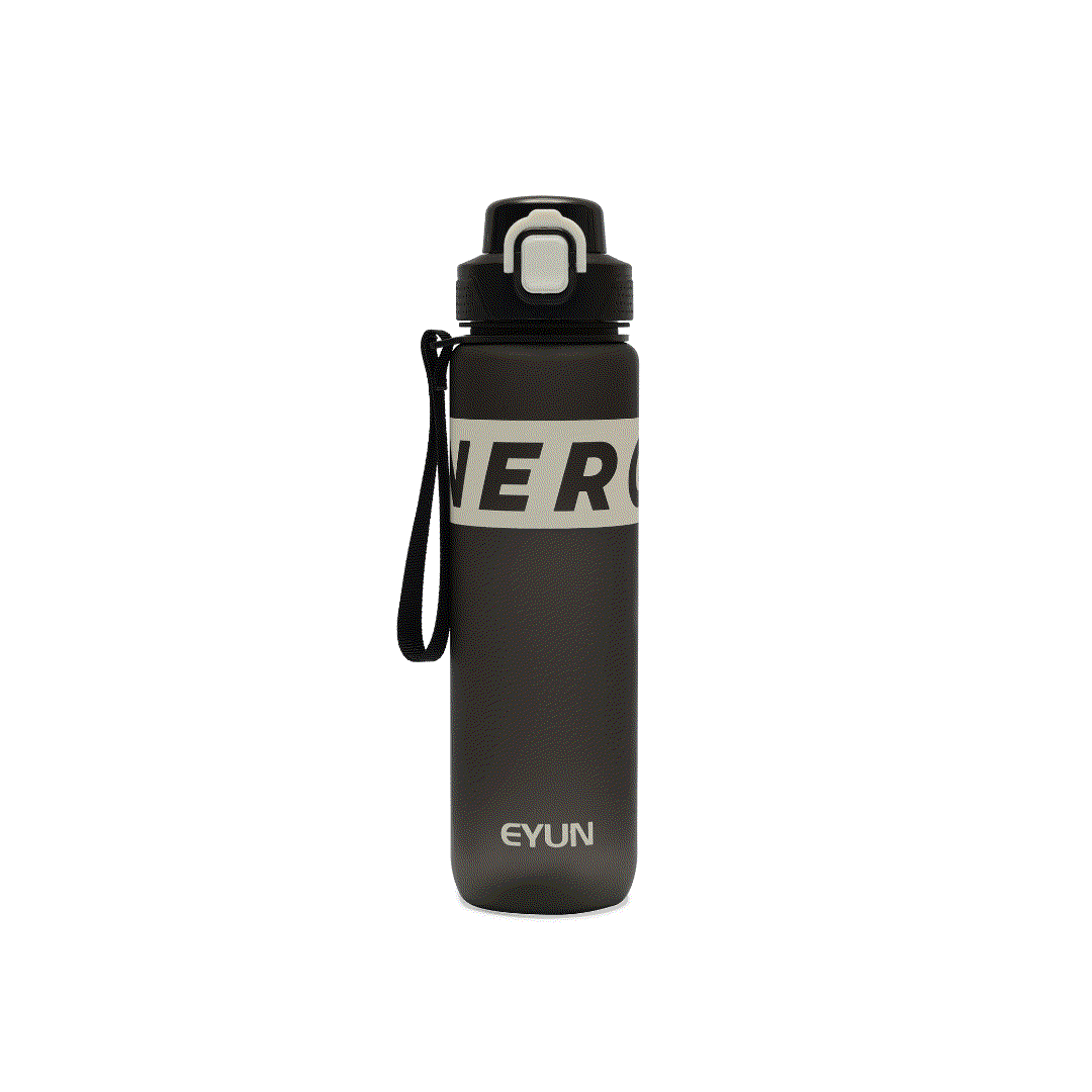 Nertz Flowmate water bottle with flip-top lid and soft fabric loop handle in multiple colors