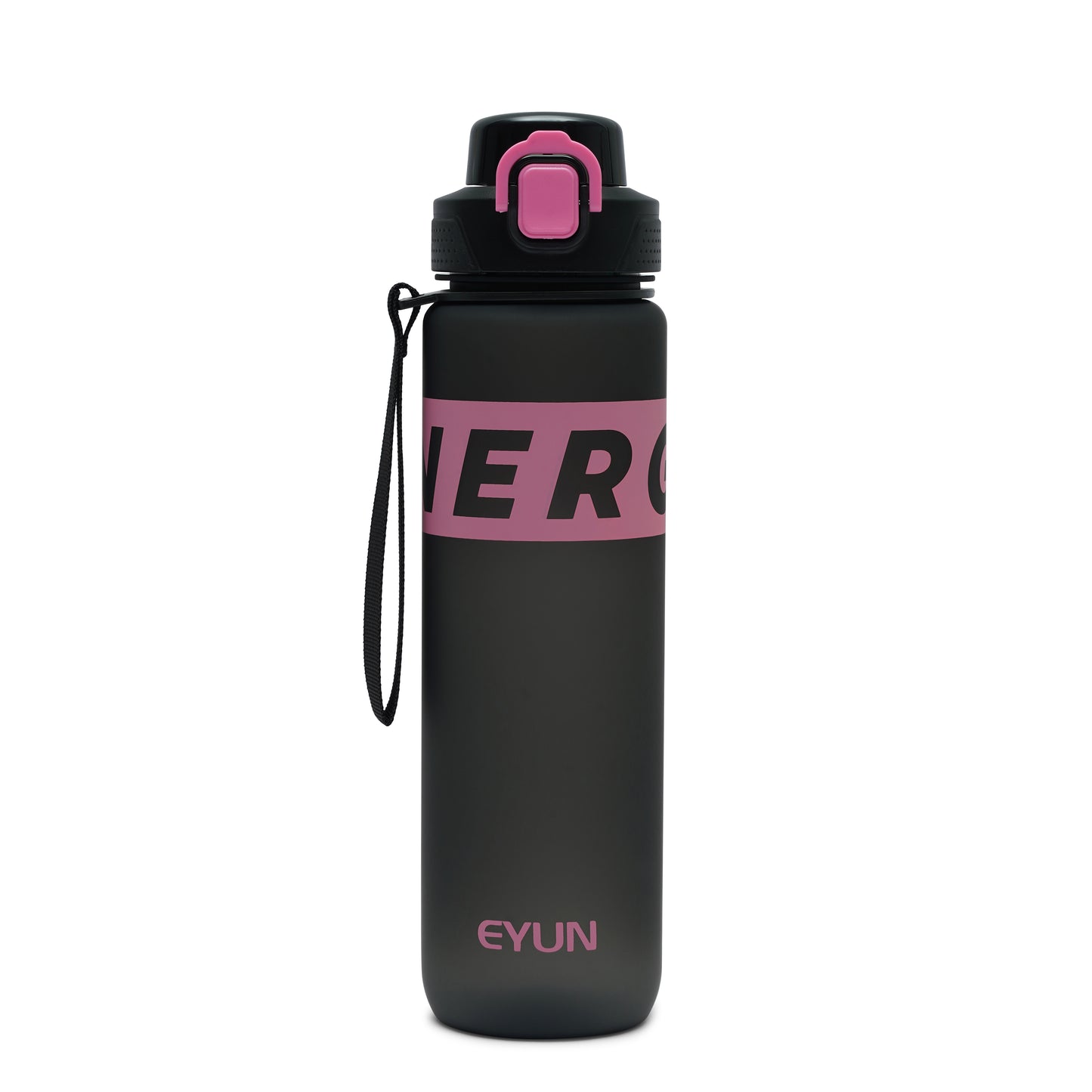 NertZ.in Nertz Flowmate water bottle, black with pink accents and branding