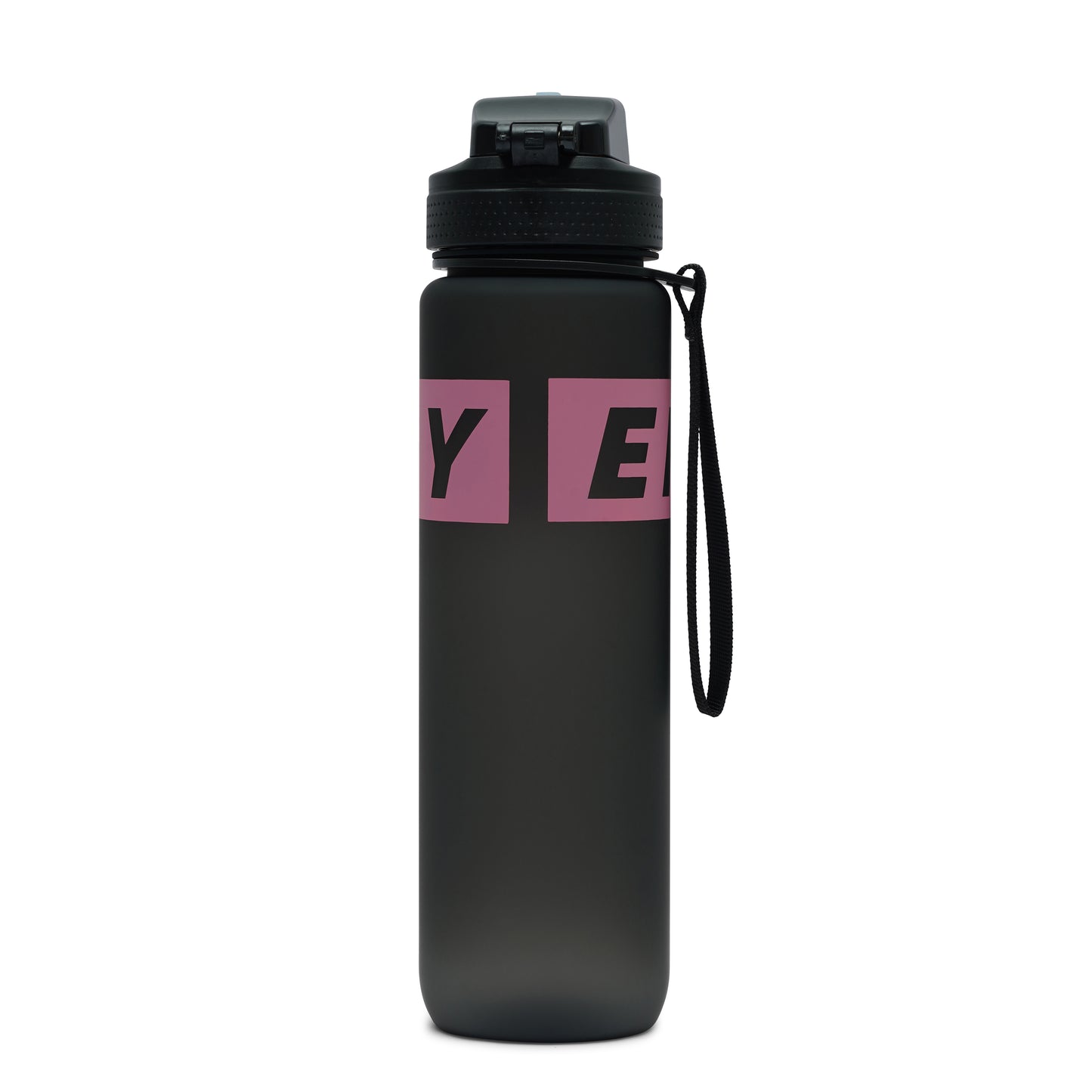 NertZ.in Nertz Flowmate water bottle in black with pink Y E text