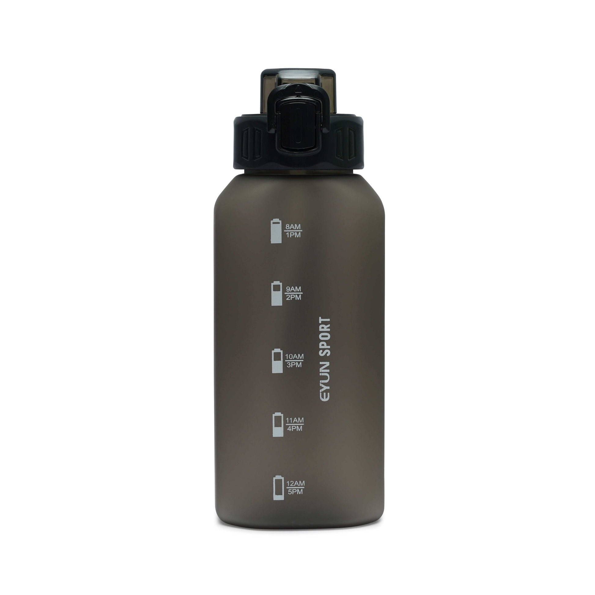 Nertz Charge BPA-free water bottle with flip-top lid and fabric loop handle for portable hydration
