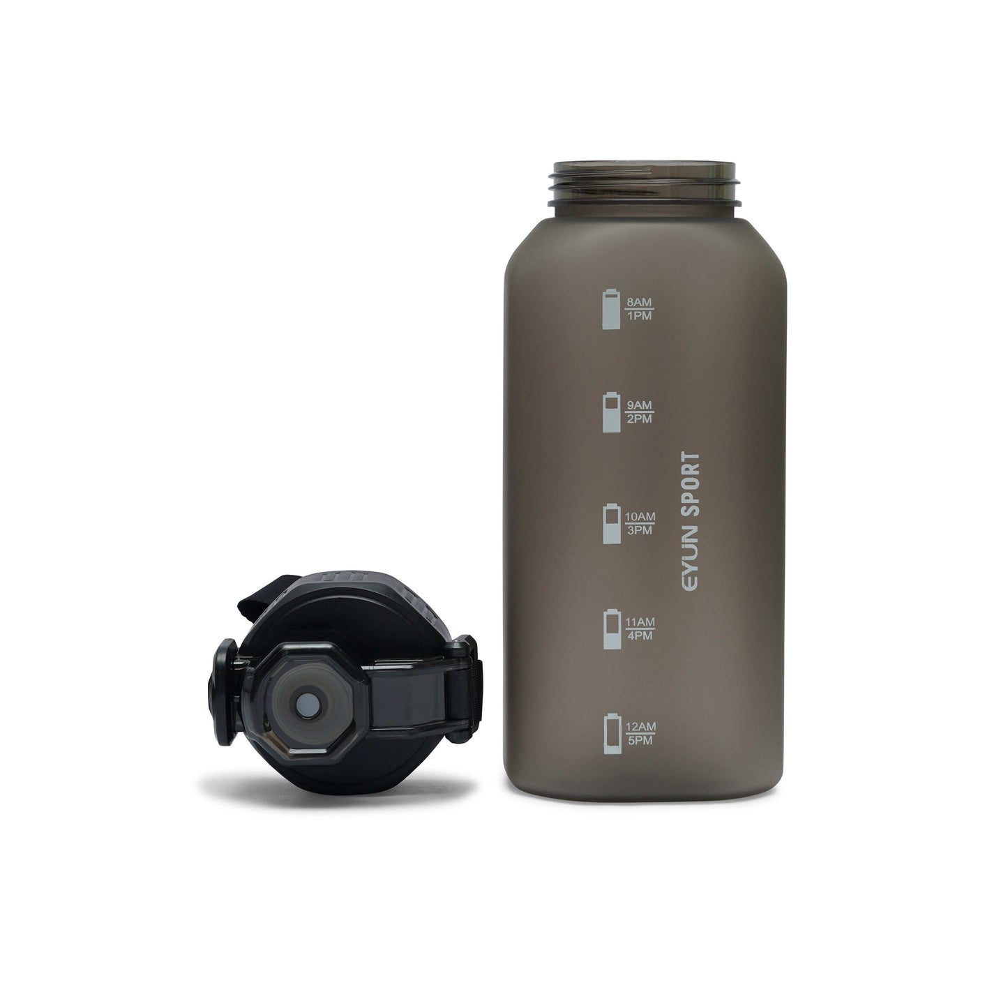 Nertz Charge BPA-free water bottle with flip-top lid and fabric loop handle for portable hydration